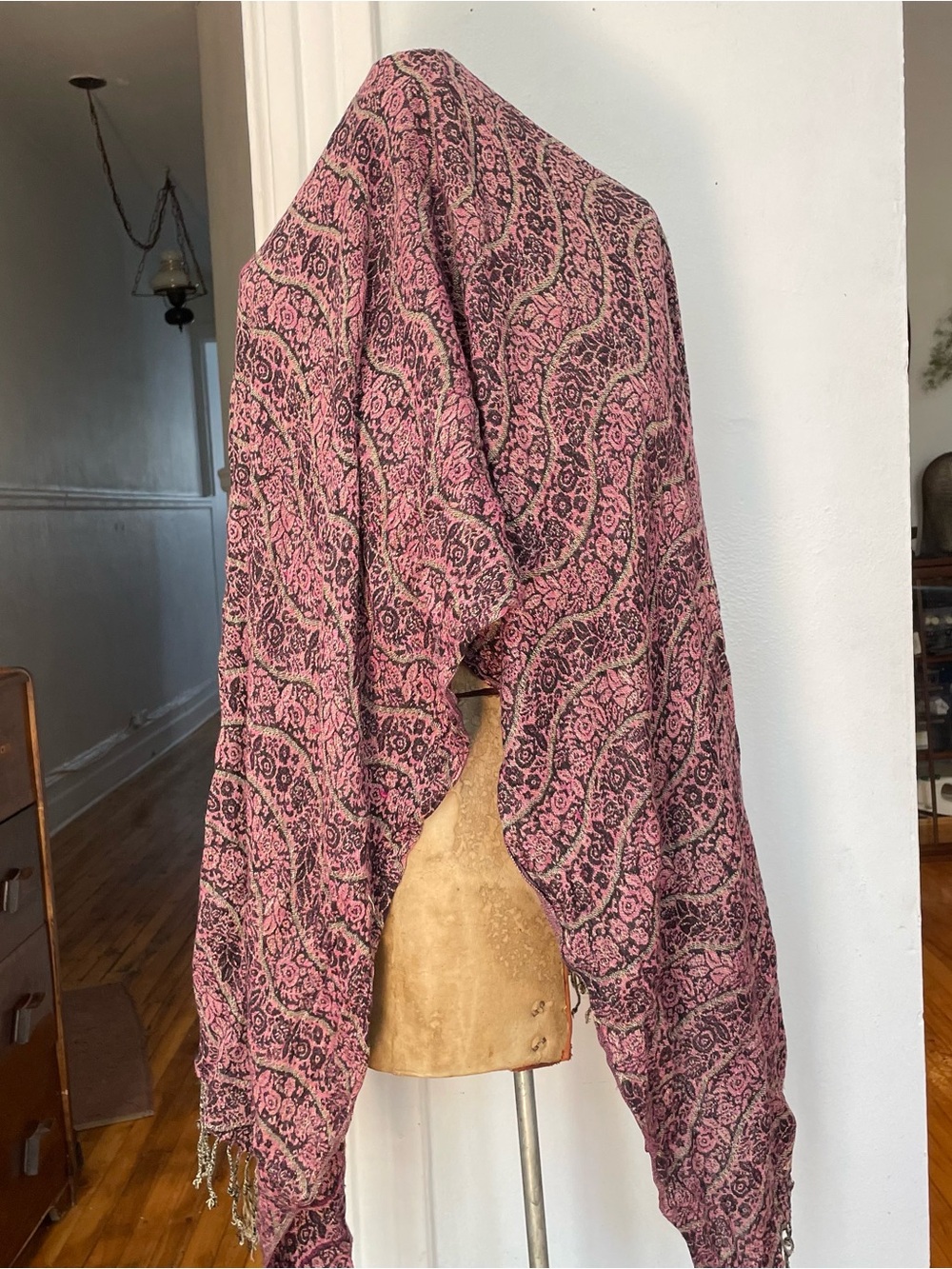Pink floral Shawl Wrap/scarf
